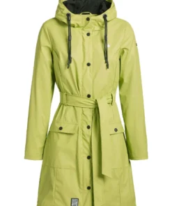Khujo GLENNA - Impermeable - Giftgrün, Mujer -KHUJO Tienda 354588dc45df43708dc8755cad1ab832