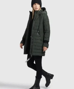 Khujo SHINE2 LIGHT - Abrigo De Invierno - Dunkelgrün, Mujer -KHUJO Tienda 35f1d9e8c8004fa4aef382506359a2e7
