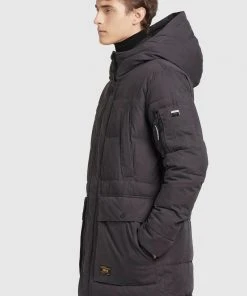 Khujo SHANCK - Abrigo De Invierno - Dunkelgrau, Hombre -KHUJO Tienda 378470be48934d639e34a82facbc6dce