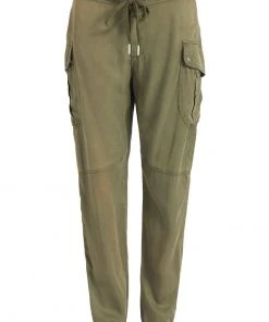 Khujo JOSLIN - Pantalones Cargo - Khaki Gewaschen, Mujer -KHUJO Tienda 3811a0d61c94423cbd3fd7a242c73219