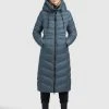 Khujo INGRAM SHINE - Abrigo De Invierno - Blaugrau, Mujer