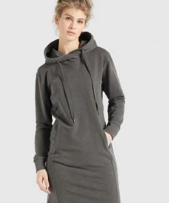 Khujo HALOUMA - Vestido Informal - Grau Gewaschen, Mujer