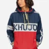 Khujo ELIANA - Cortaviento - Blue/white/red, Mujer