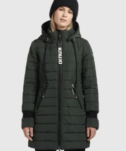 Khujo SHINE2 LIGHT - Abrigo De Invierno - Dunkelgrün, Mujer