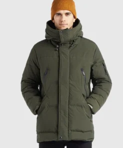 Khujo GORD - Abrigo De Invierno - Dunkelgrün, Hombre
