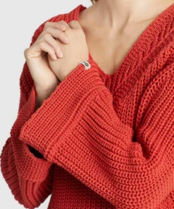 Khujo NIKKI - Jersey De Punto - Burned Orange, Mujer -KHUJO Tienda 3a76890dea1949d6a78c988648abdcd2