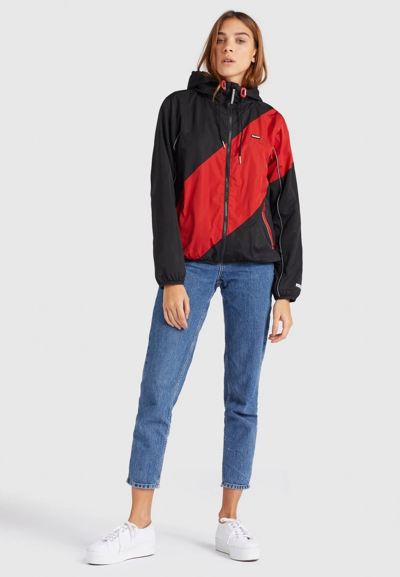 Khujo AKAMU - Chaqueta Fina - Black/red, Mujer 2 Khujo AKAMU - Chaqueta Fina - Black/red, Mujer - Imagen 2