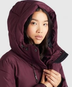Khujo SONJE2 - Abrigo De Invierno - Weinrot, Mujer -KHUJO Tienda 3e7d2bf60ea54ee69f584dabd27eb10d
