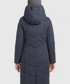 Khujo ARIBAY PEACHED - Abrigo De Invierno - Dunkelblau, Mujer -KHUJO Tienda 3f0751aa027c47e29e308e8de3e50a74