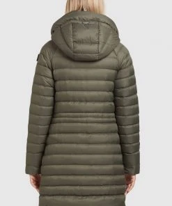 Khujo NIANA2 SHINE - Abrigo De Invierno - Dunkeloliv, Mujer -KHUJO Tienda 40053ef4b8f340d79bf0f516ef7b4467