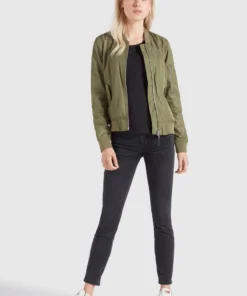 Khujo FENCY - Chaquetas Bomber - Khaki Pes, Mujer