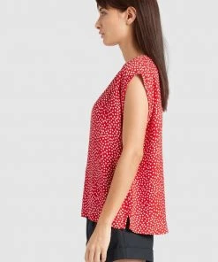 Khujo VIDA - Blusa - Rot, Mujer -KHUJO Tienda 42d6a191a57b4ec588380a521ab960a6