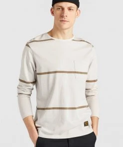 Khujo LUCIAN - Camiseta De Manga Larga - Beige, Hombre