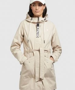 Khujo LAUREN - Gabardina - Hellbeige, Mujer