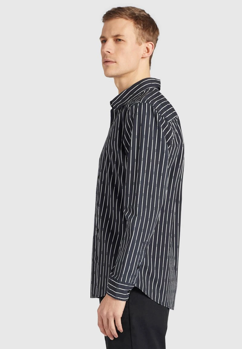 WAITE - Camisa - schwarz gestreift Khujo WAITE - Camisa - Schwarz Gestreift, Hombre -KHUJO Tienda 459e0b061c1d4242907c66b135e6e196