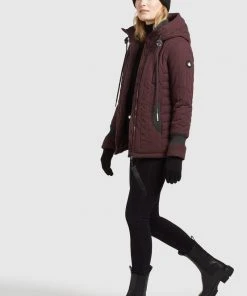 Khujo TWEETY PRIME5 PEACHED - Chaqueta De Entretiempo - Weinrot, Mujer -KHUJO Tienda 4638ae9ffbbf443d9e380f0e0e92ac01