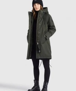 Khujo MANTEL XENIA - Abrigo De Invierno - Dunkelgrün, Mujer 4 Khujo MANTEL XENIA - Abrigo De Invierno - Dunkelgrün, Mujer -KHUJO Tienda 46c4c825d25c499687442c8a256f27ad