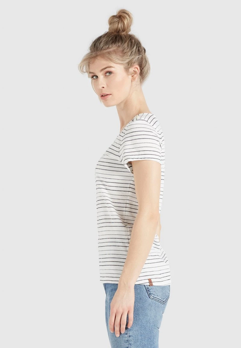 RAFAELA - Camiseta estampada - weiß-schwarz gestreift Khujo RAFAELA - Camiseta Estampada - Weiß-schwarz Gestreift, Mujer -KHUJO Tienda 4717ccdda8cd424da23e135ab3a31883