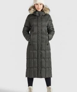 Khujo IRELIA - Abrigo De Invierno - Graugrün, Mujer