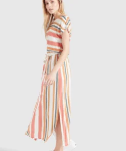 Khujo DOREEN - Vestido Largo - Mehrfarbig Gestreift, Mujer 4 Khujo DOREEN - Vestido Largo - Mehrfarbig Gestreift, Mujer -KHUJO Tienda 4a38399ab6574e69b0562b55c153b748