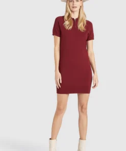Khujo PANNA - Vestido De Punto - Dunkelrot, Mujer -KHUJO Tienda 4aae83e74001430f8dca9cecd0041477