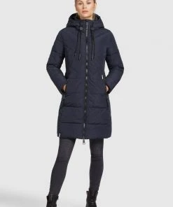 Khujo ELESSA2 - Abrigo De Invierno - Dunkelblau, Mujer