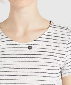 Khujo RAFAELA - Camiseta Estampada - Weiß-schwarz Gestreift, Mujer 4 Khujo RAFAELA - Camiseta Estampada - Weiß-schwarz Gestreift, Mujer -KHUJO Tienda 4ee85677129547bb8b59b3833abca78e