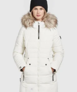 Khujo AMARAY2 - Abrigo De Invierno - Naturweiß, Mujer