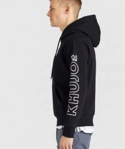 Khujo RODNEY - LOGO - Jersey Con Capucha - Black, Hombre -KHUJO Tienda 50e2cc8d7da941cab2553ba94211a68f
