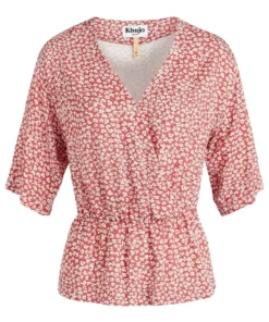 Khujo RINALDA - Blusa - Rot Weiß Geblümt, Mujer -KHUJO Tienda 53348fedd0094f4083f75b84ef0dff49