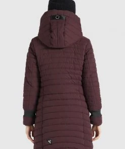 Khujo TOOTS PEACHED - Abrigo De Invierno - Weinrot, Mujer -KHUJO Tienda 5364be5c1585442fa3efcb134f0ef8eb