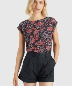 Khujo LERATO - Blusa - Dunkelblau Gemustert, Mujer