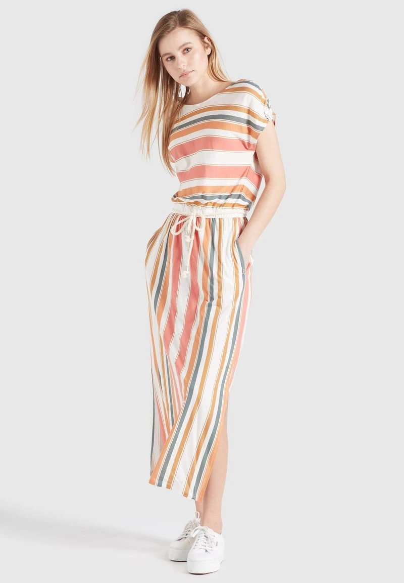 DOREEN - Vestido largo - mehrfarbig gestreift Khujo DOREEN - Vestido Largo - Mehrfarbig Gestreift, Mujer -KHUJO Tienda 53d27abb021a4d18841d9cdd443c7b77