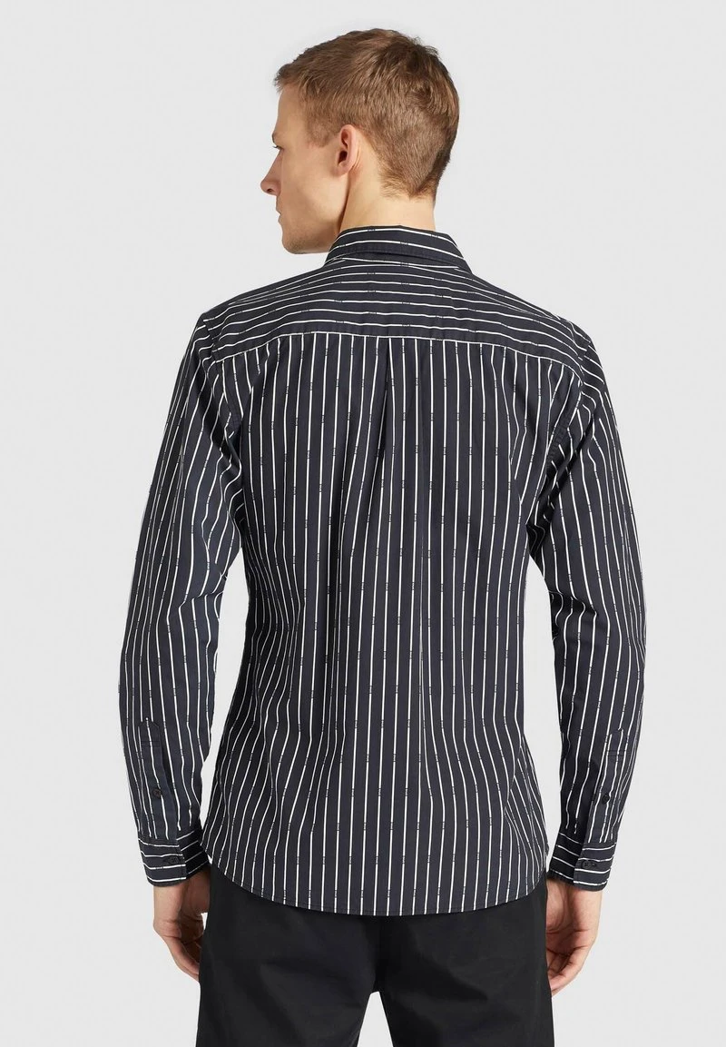 WAITE - Camisa - schwarz gestreift Khujo WAITE - Camisa - Schwarz Gestreift, Hombre -KHUJO Tienda 55120fc89d8f4c3b8c6eaa352959e236