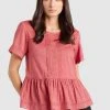 Khujo MIKA - Blusa - Rosa, Mujer