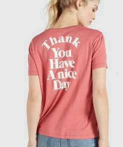 Khujo BANANI THANK YOU - Camiseta Estampada - Rosa, Mujer -KHUJO Tienda 58bcd32339ce438fba9e97369c0fe1a3