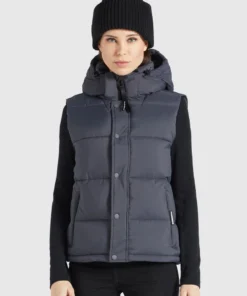 Khujo MARGARIDA MATT - Chaleco - Grau, Mujer