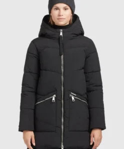 Khujo BINE - Abrigo De Invierno - Schwarz, Mujer