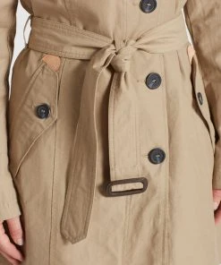 Khujo AURORA - Gabardina - Camel, Mujer -KHUJO Tienda 61905c99929e45cc9e0e1f705a4ea369