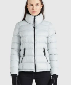Khujo BACHA SHINE - Chaqueta De Invierno - Hellgrau, Mujer