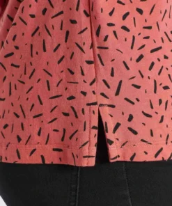 Khujo TALAJA - Camiseta Estampada - Rosa-schwarz Gemustert, Mujer -KHUJO Tienda 63b727380fae4e6193223bed158fd6e0