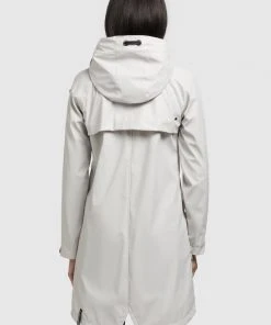 Khujo ODELIE - Impermeable - Hellgrau, Mujer -KHUJO Tienda 670f16ddc77a44f9b8ff506849ba39e6