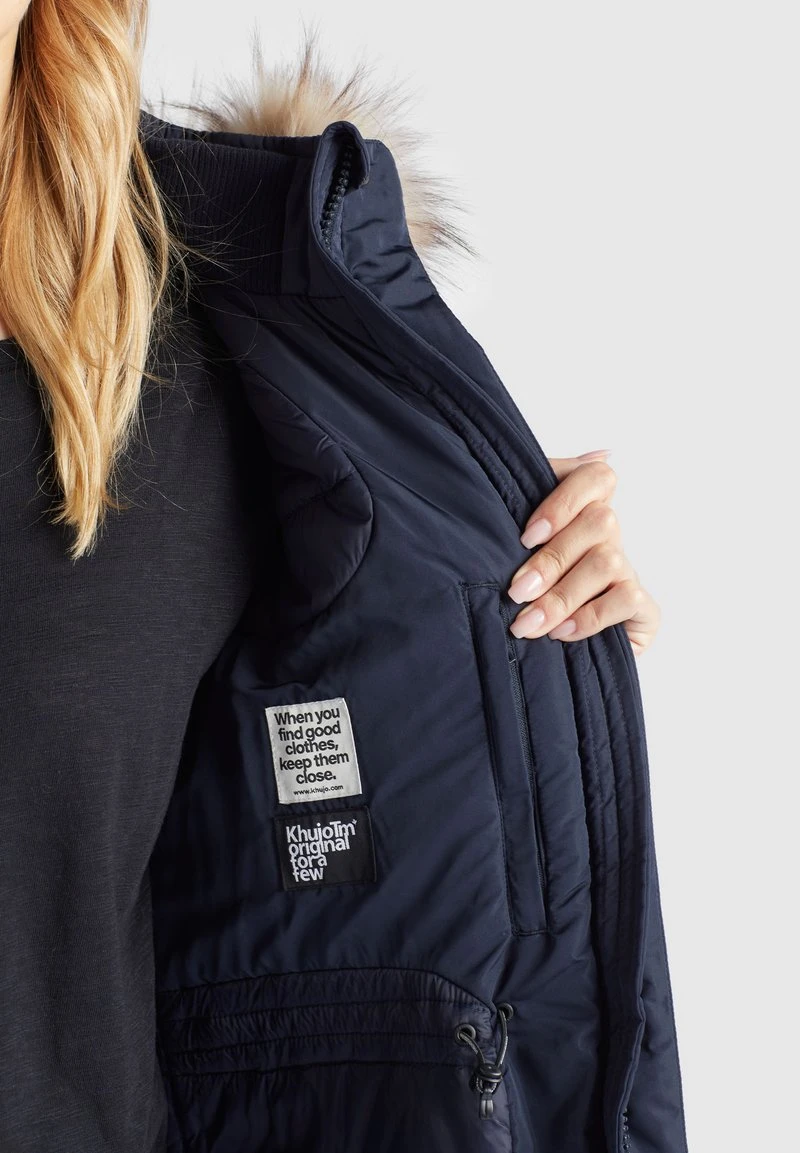 Khujo LUBECK LONG4 - Abrigo De Invierno - Blau, Mujer 7 Khujo LUBECK LONG4 - Abrigo De Invierno - Blau, Mujer - Imagen 7