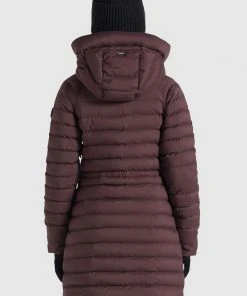 Khujo NIANA MATT - Abrigo De Invierno - Weinrot, Mujer -KHUJO Tienda 69d2d3aa994d4cf5b3f158d2e192725b