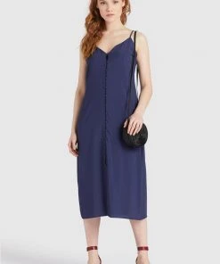 Khujo VALERIYA - Vestido Informal - Dark Blue, Mujer -KHUJO Tienda 6c338fcca7ee4ddc881a563b20f39a54