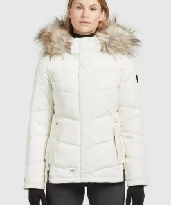 Khujo WINSEN - Chaqueta De Invierno - Naturweiß, Mujer
