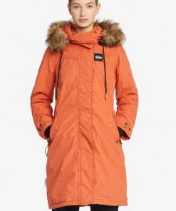 Khujo EFFI - Abrigo De Invierno - Orange, Mujer