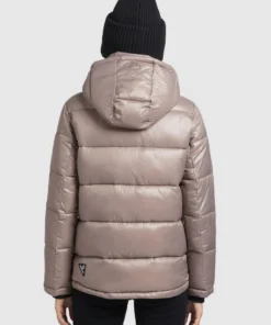 Khujo GERDA SHINY - Abrigo De Invierno - Taupe Glänzend, Mujer -KHUJO Tienda 6fd4465637d14682adb2932727236ab1