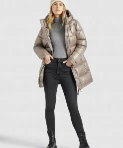 Khujo WENCKE SHINY - Abrigo De Invierno - Taupe Glänzend, Mujer -KHUJO Tienda 707053aa0b5945f3ab99410d716c8831