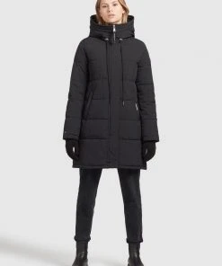 Khujo DORANA - Abrigo De Invierno - Schwarz, Mujer